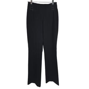 Cache NWT Black Design Waist Band Closet Staple Dress Pants Women's 2